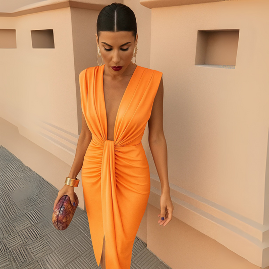 Manon | Pleated Women's Maxi Dress