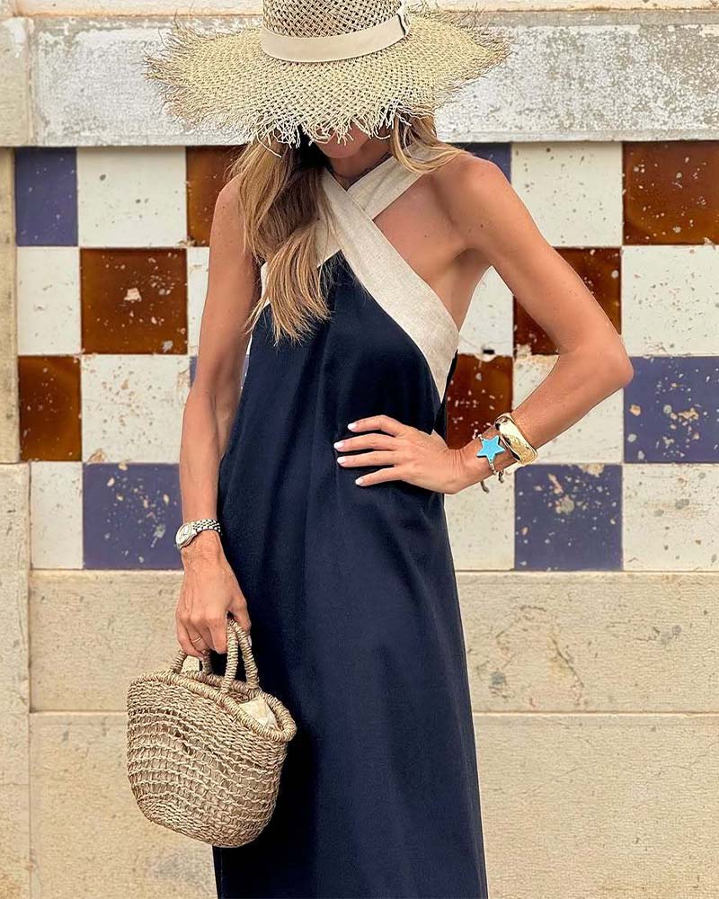 Sienna™ Dress with a Crossed Neckline