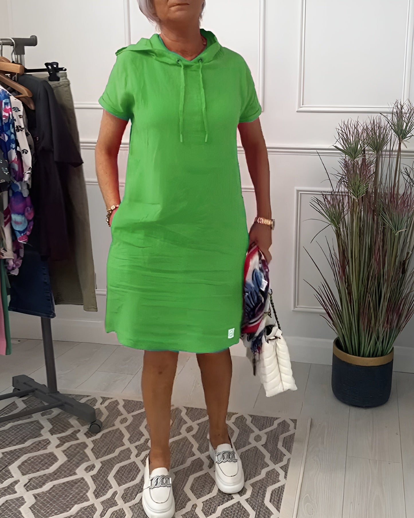 Patricia™ – Zip-Up Hoodie Dress