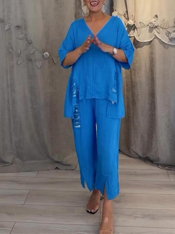 BIANCA | Two-Piece Summer Set with Natural Elegance and Flowing Comfort