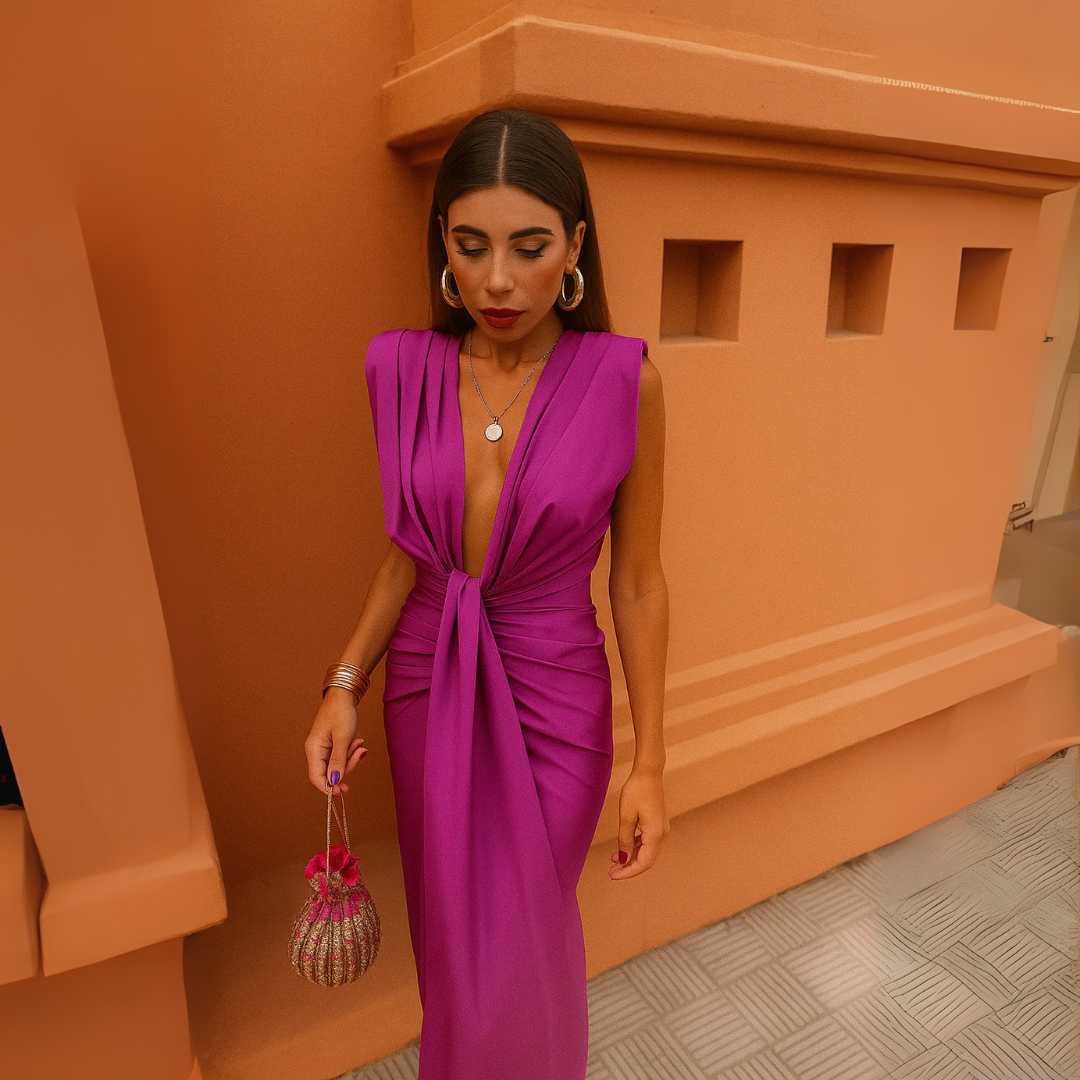 Manon | Pleated Women's Maxi Dress