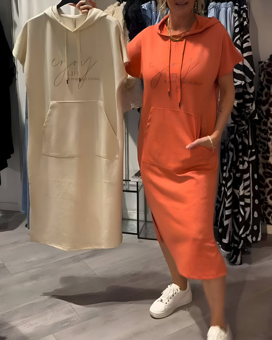 Ebba™ | Casual Dress with Hood and Feminine Fit          Vragen aan ChatGPT