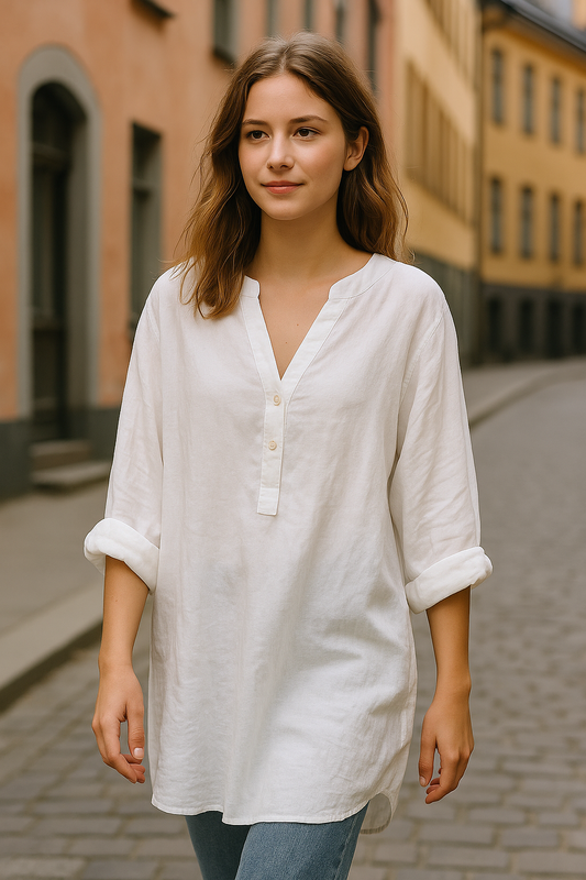 Aava™ | Fresh and Relaxed Linen Shirt for Summer Days