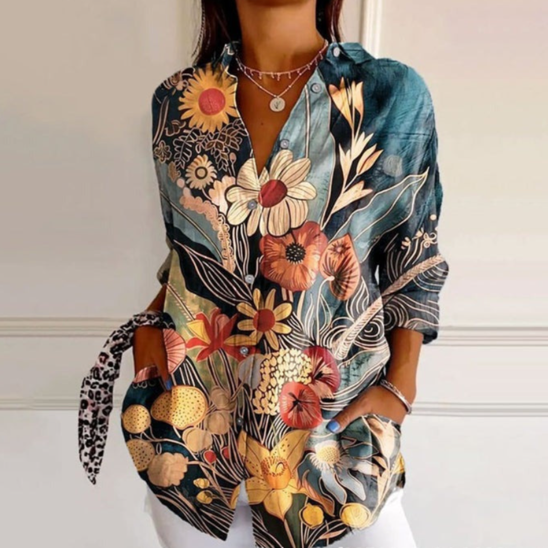 Marine™ | Floral Print Shirt