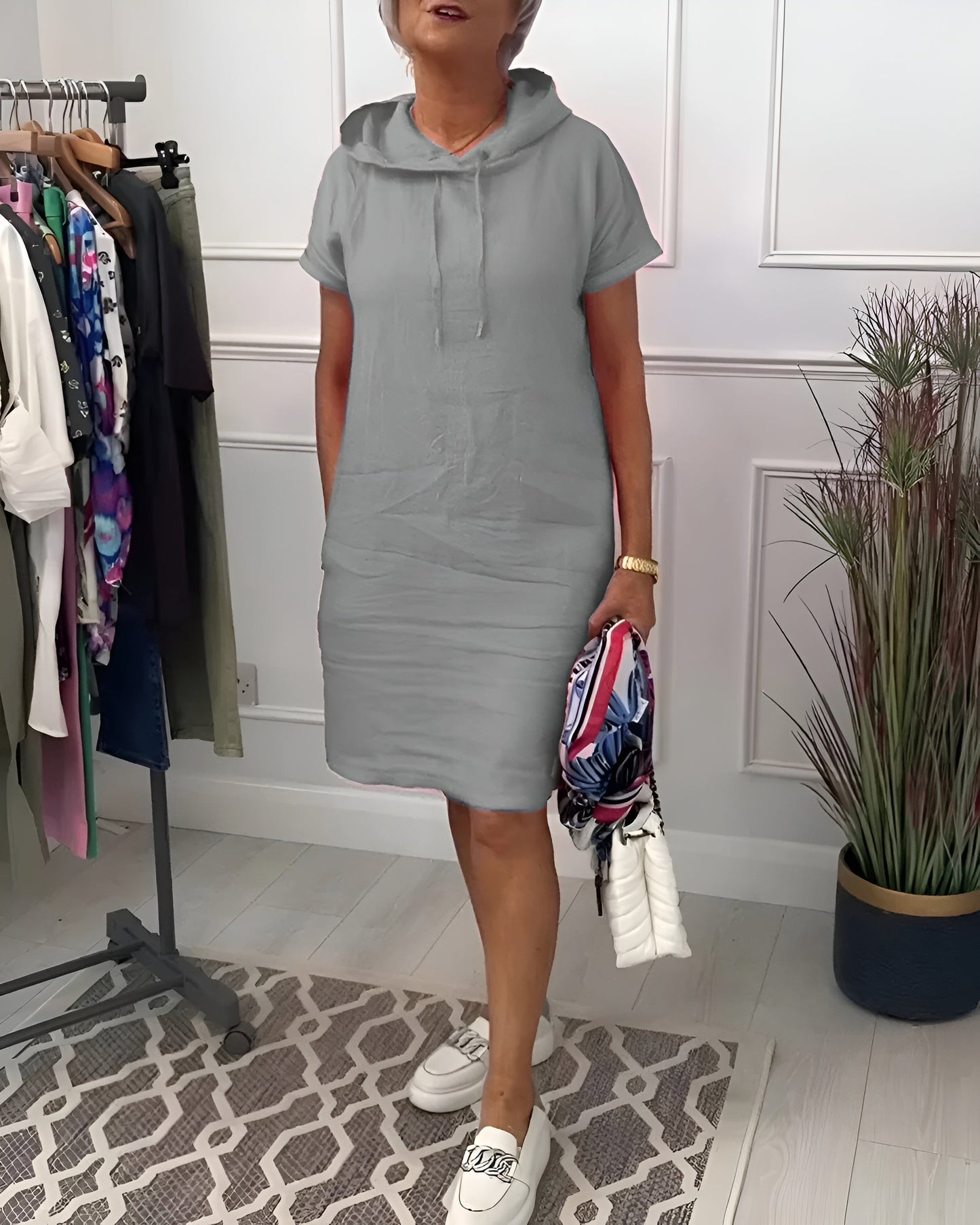 Patricia™ – Zip-Up Hoodie Dress