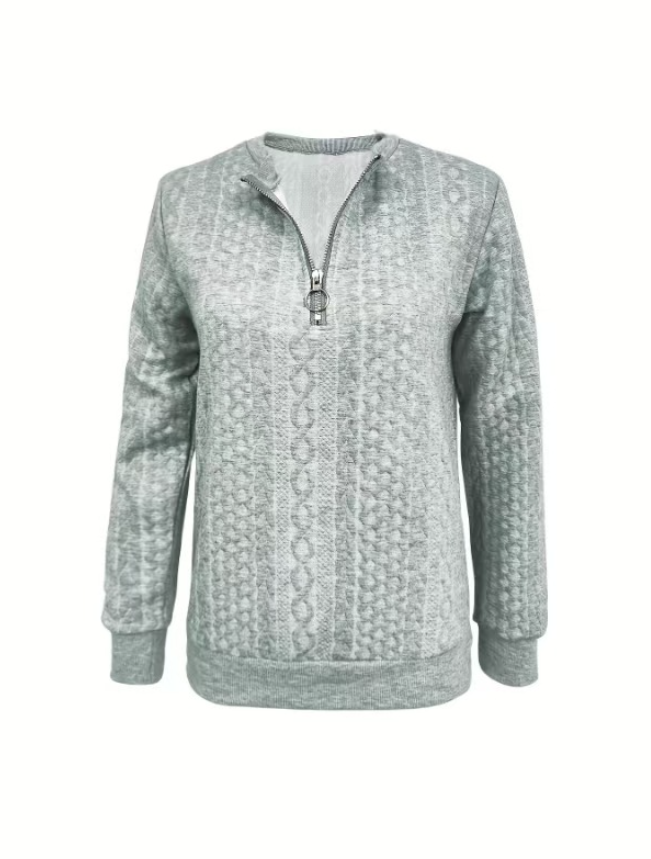 Celeste - Soft Knit Zip Sweater
