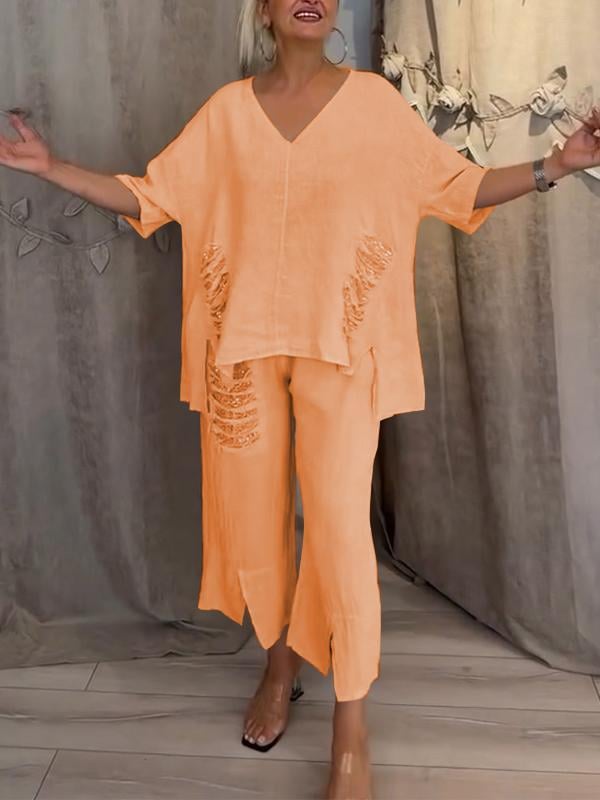 BIANCA | Two-Piece Summer Set with Natural Elegance and Flowing Comfort