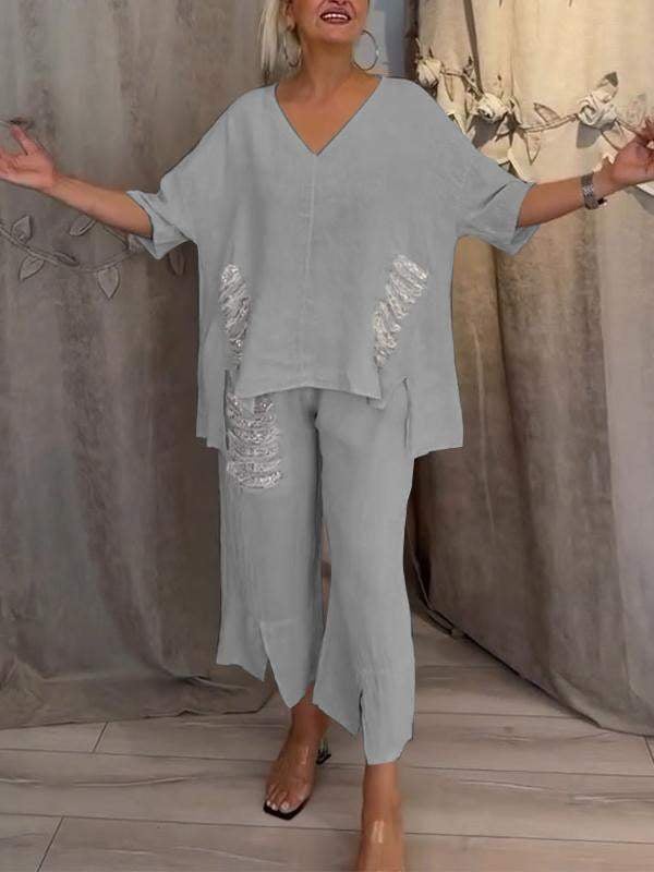 BIANCA | Two-Piece Summer Set with Natural Elegance and Flowing Comfort