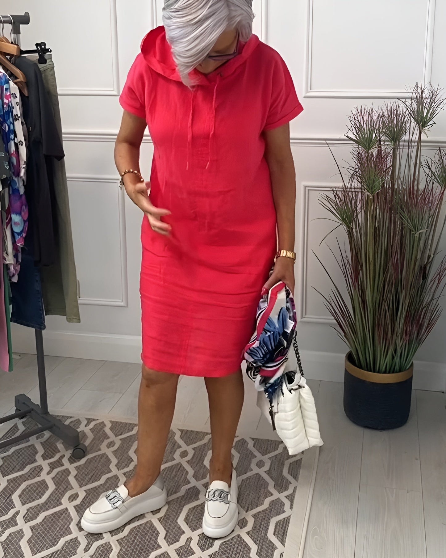 Patricia™ – Zip-Up Hoodie Dress