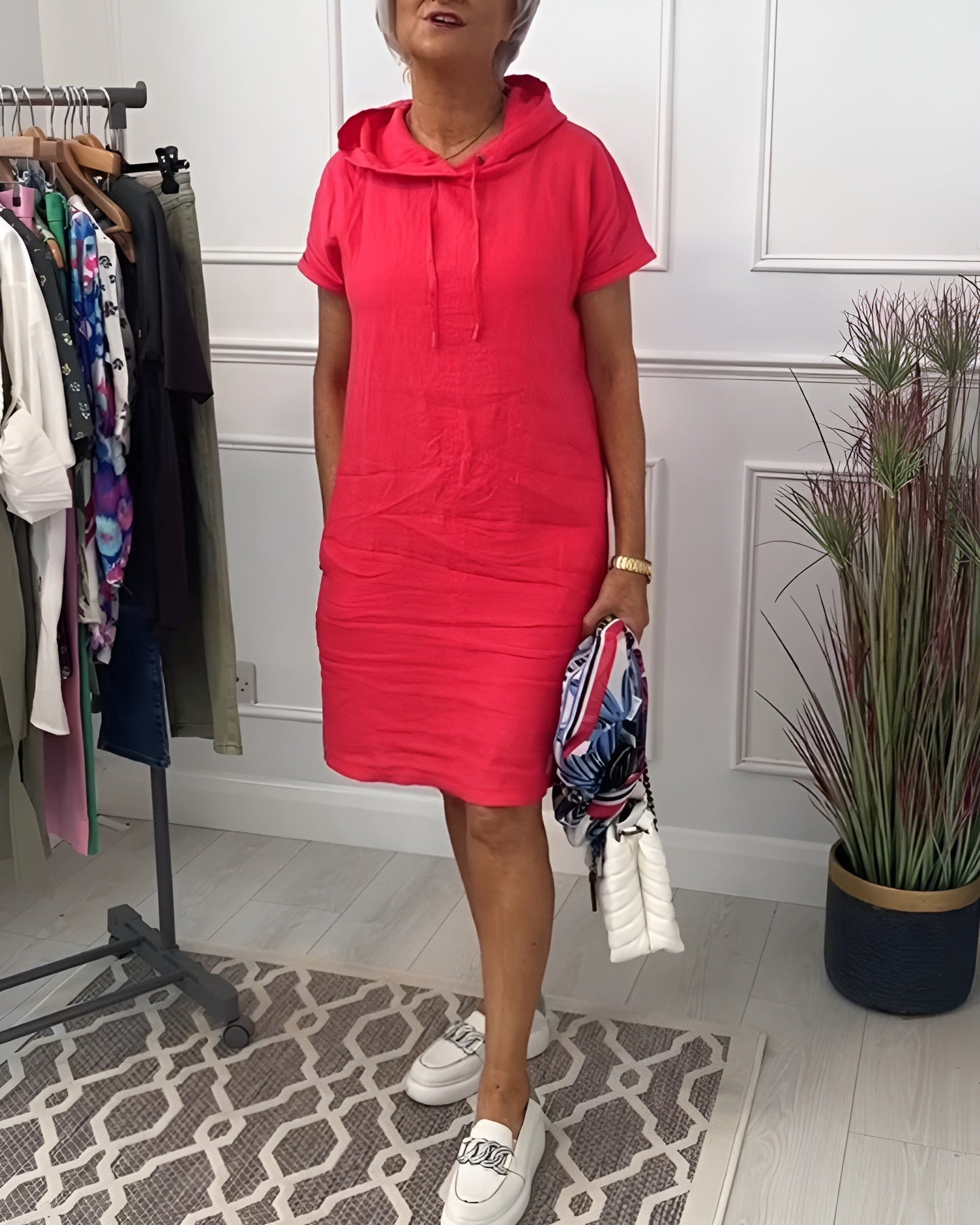 Patricia™ – Zip-Up Hoodie Dress