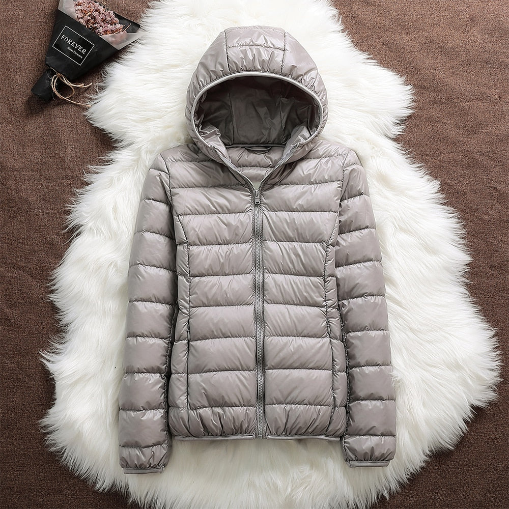 Manuela – Waterproof Jacket With Feathers