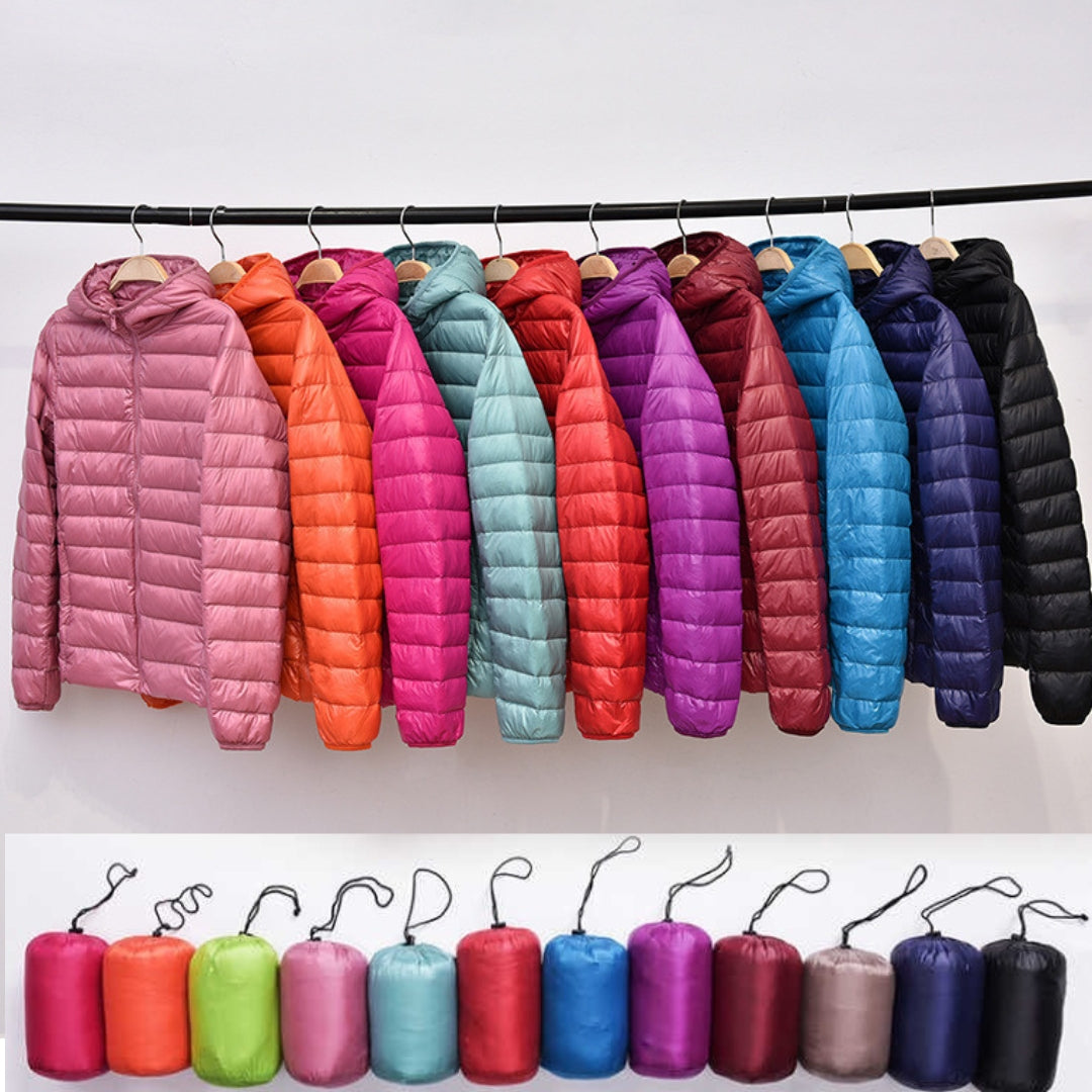 Manuela – Waterproof Jacket With Feathers