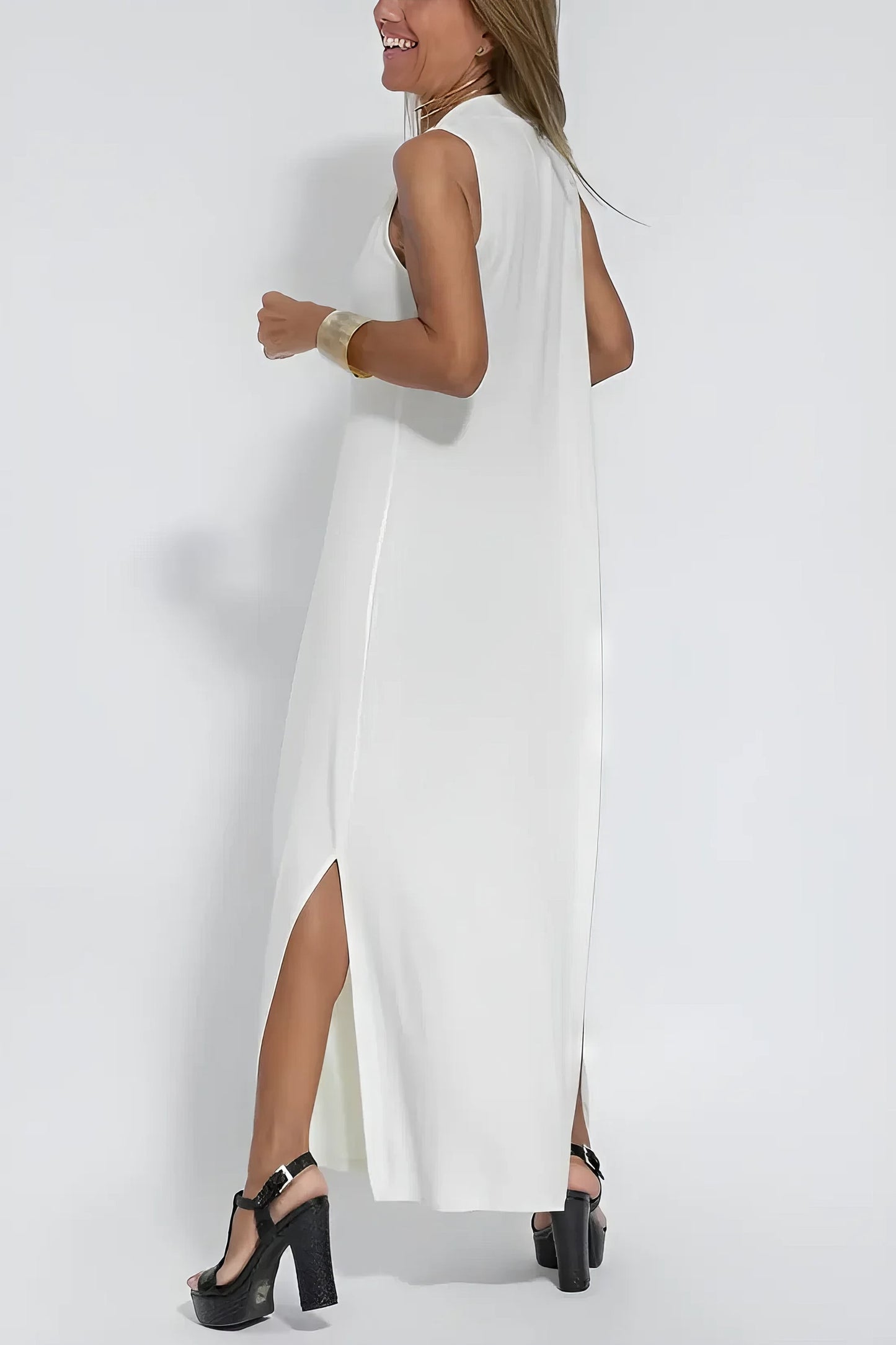 ELISE | Elegant Maxi Dress with Complimentary Matching Cardigan
