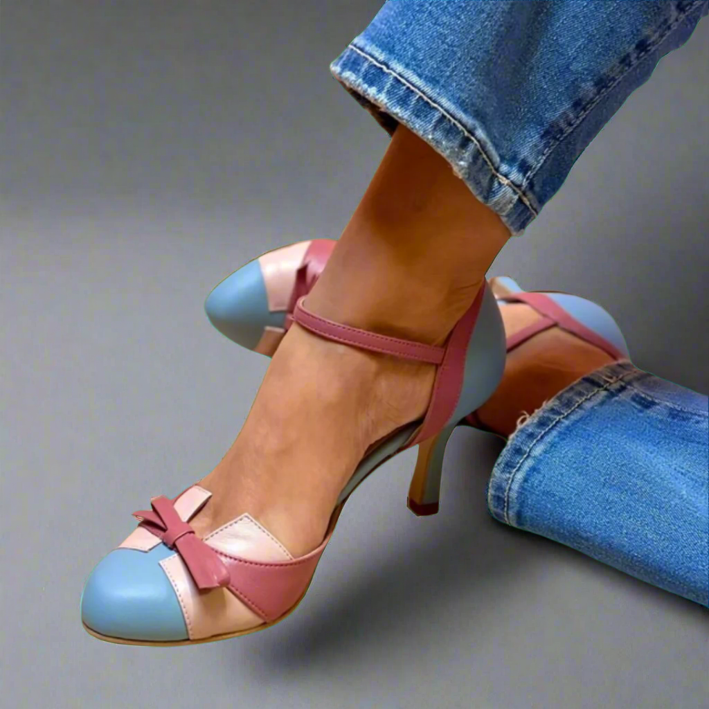 DALIA | MULTICOLOR HEEL WITH STRAP