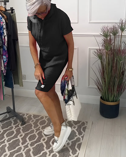 Patricia™ – Zip-Up Hoodie Dress