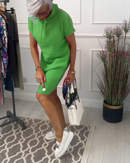 Patricia™ – Zip-Up Hoodie Dress