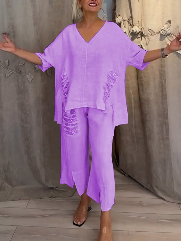 BIANCA | Two-Piece Summer Set with Natural Elegance and Flowing Comfort