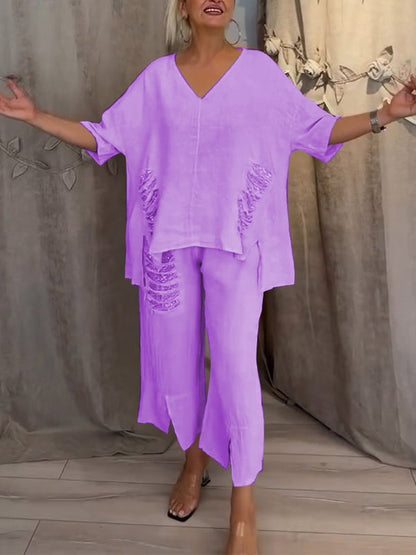BIANCA | Two-Piece Summer Set with Natural Elegance and Flowing Comfort