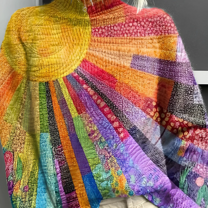 Ada | Colorful and Vibrant Turtleneck Sweater