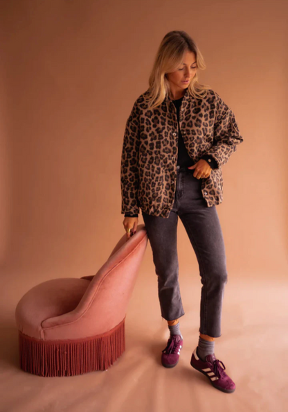 LEONA™ | The Leopard Bomber Jacket