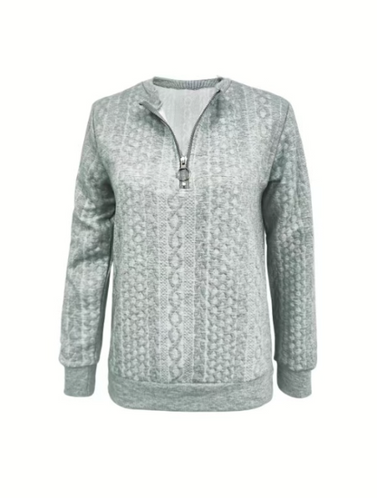 Celeste - Soft Knit Zip Sweater