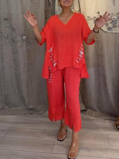 BIANCA | Two-Piece Summer Set with Natural Elegance and Flowing Comfort