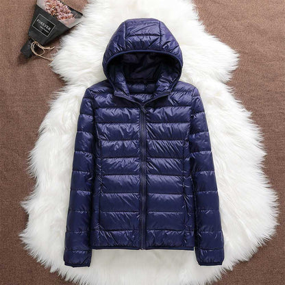 Manuela – Waterproof Jacket With Feathers