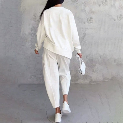 MIRAVO | Sleek Two-Piece Set in Ivory