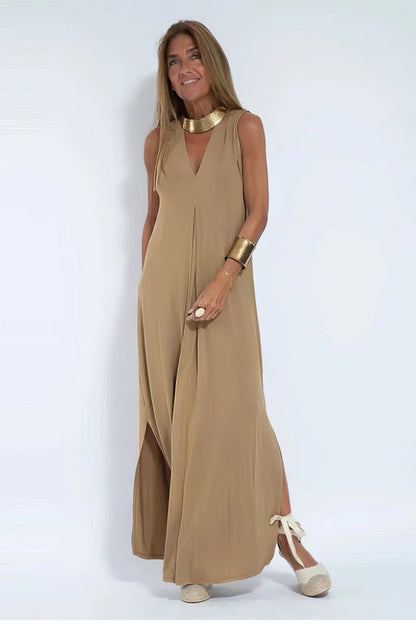 ELISE | Elegant Maxi Dress with Complimentary Matching Cardigan